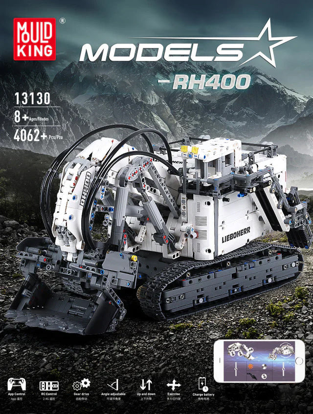 Mould King 13130 RC Liebherr Terex RH400 Mining Excavator OVP EU Warehouse Version
