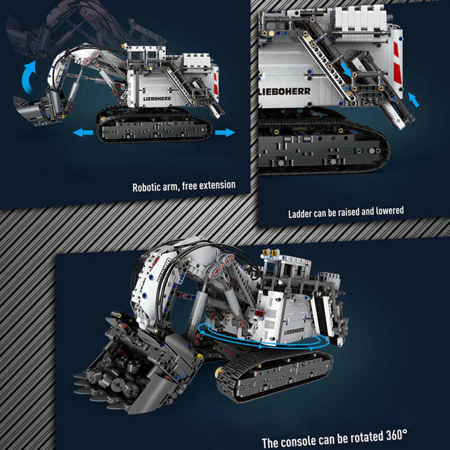 Mould King 13130 RC Liebherr Terex RH400 Mining Excavator OVP EU Warehouse Version