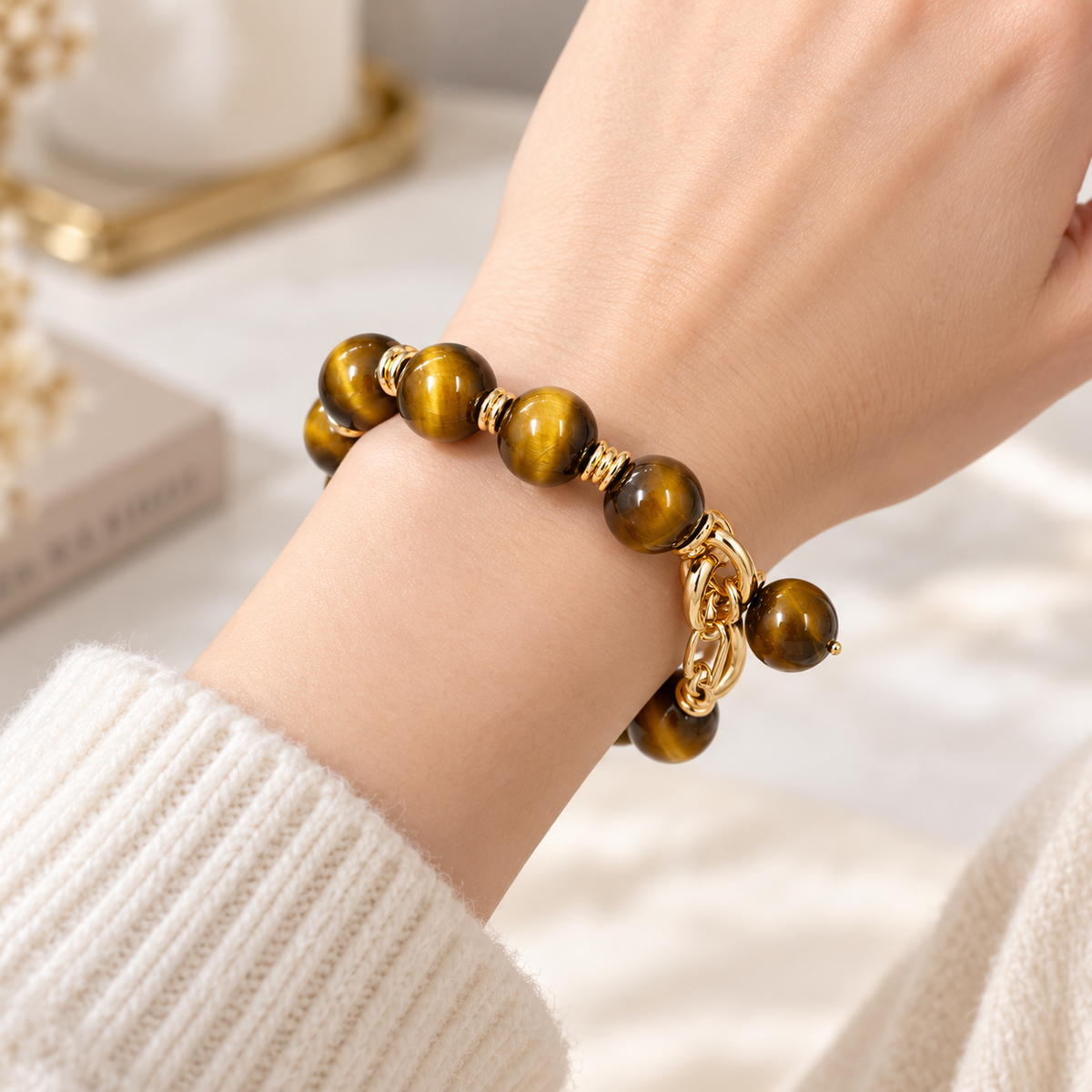 Golden Tiger Eye Star Bracelet