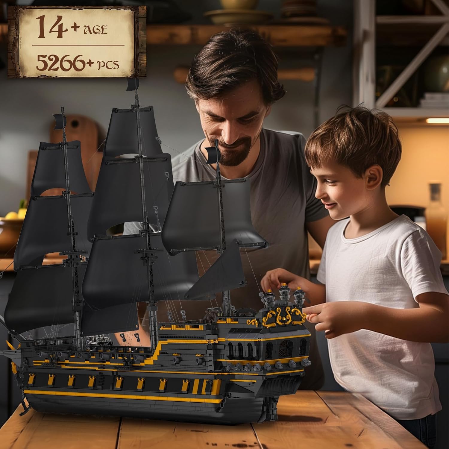 Mould King 13186 Black Pearl