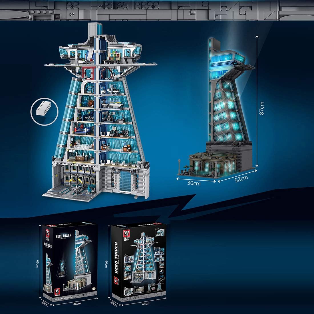 TIGER 55120 Super Heros Tower with Lights