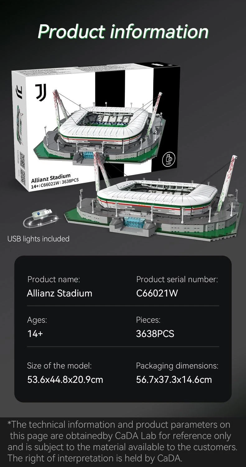 CADA C66021 Serie A team Juventus Turin Allianz Arena