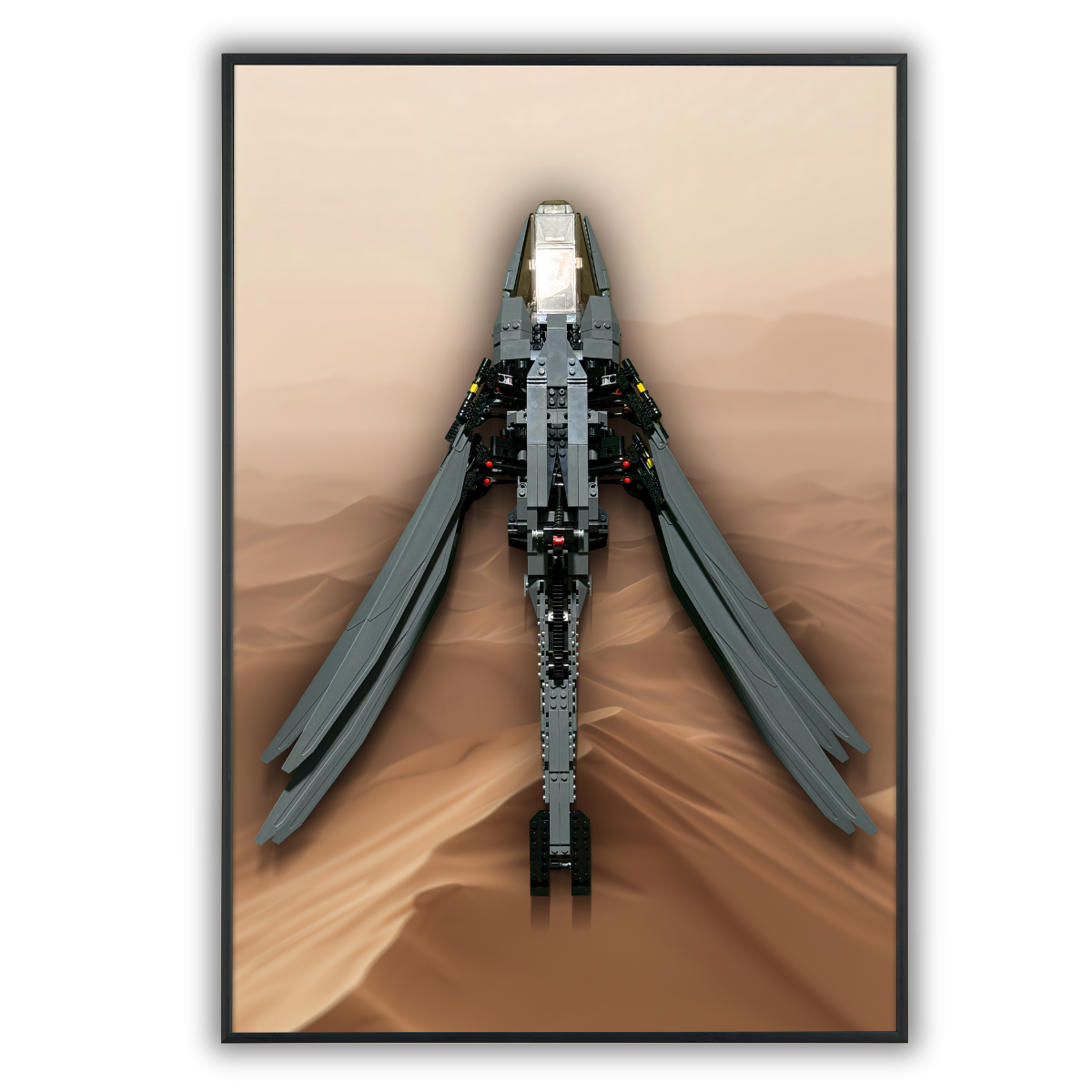 Acrylic Top-Speed Wall Mount Display for LEGO® Dune Atreides Royal Ornithopter 10327