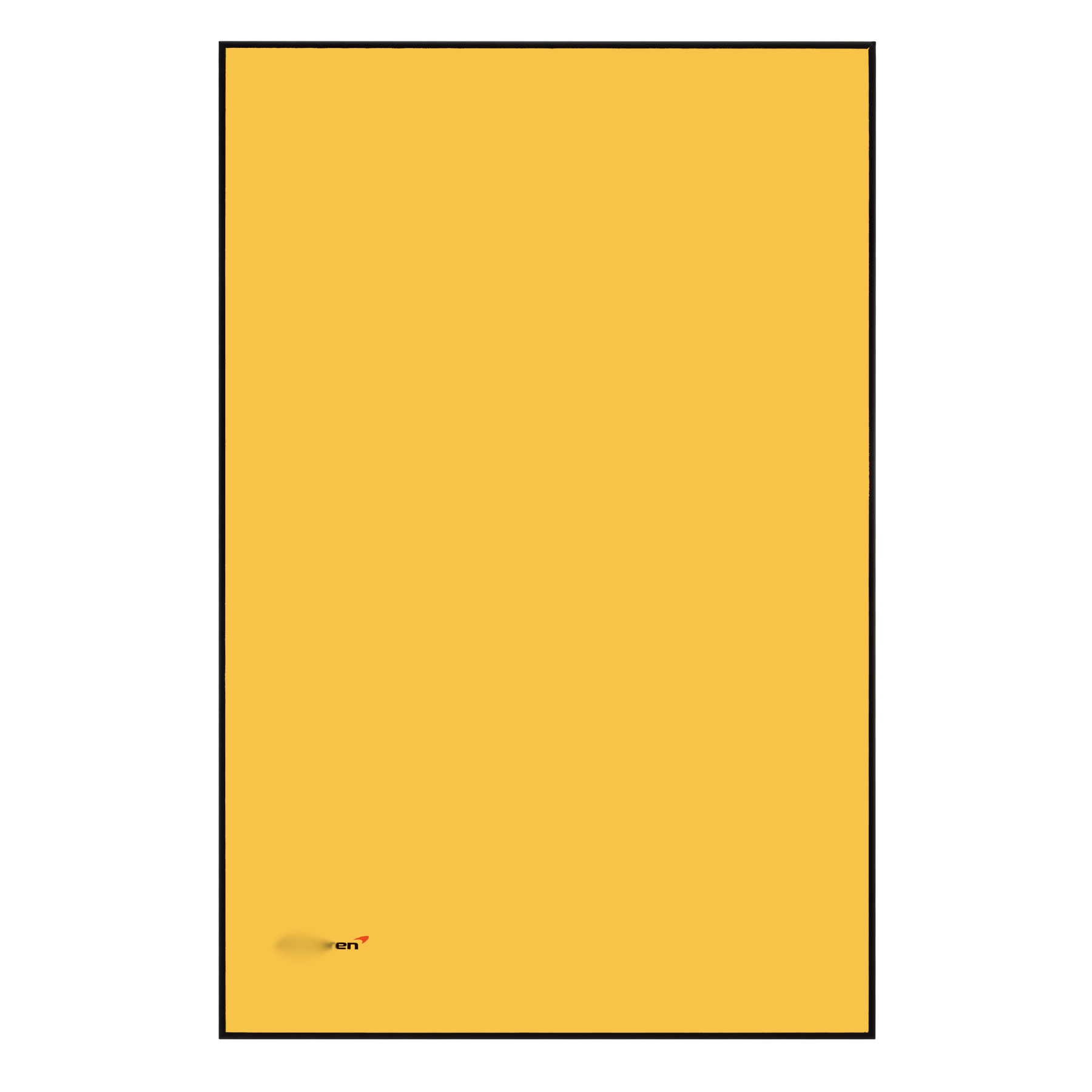 Classic Leather Wall Mount Display for LEGO® Technic™ Mclaren P1 Yellow 42172