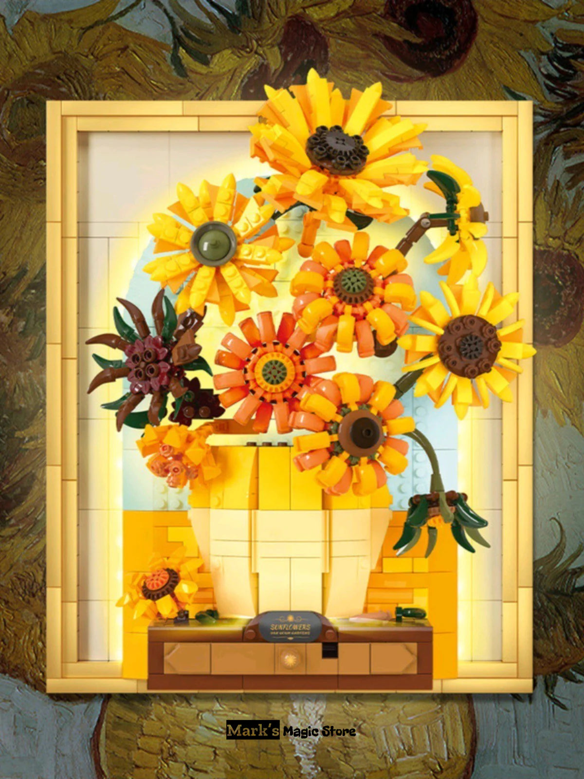 The Sunflower Building Blocks(Free Exquisite Lighting Parts)