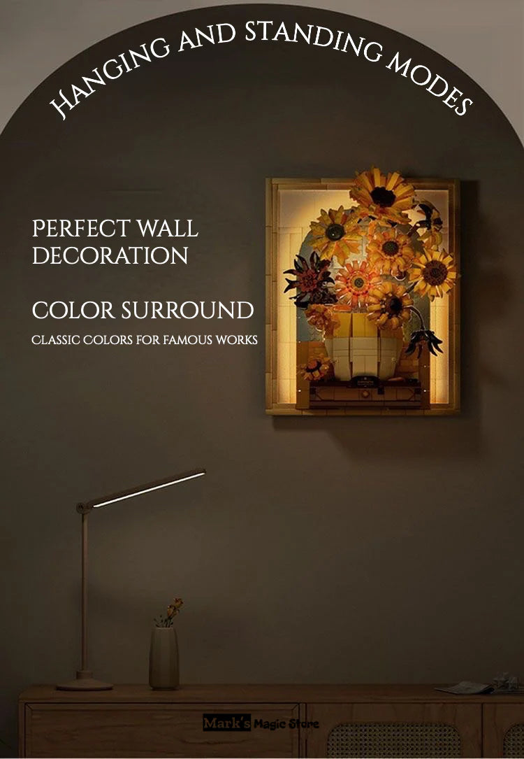 The Sunflower Building Blocks(Free Exquisite Lighting Parts)