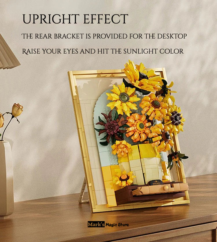 The Sunflower Building Blocks(Free Exquisite Lighting Parts)