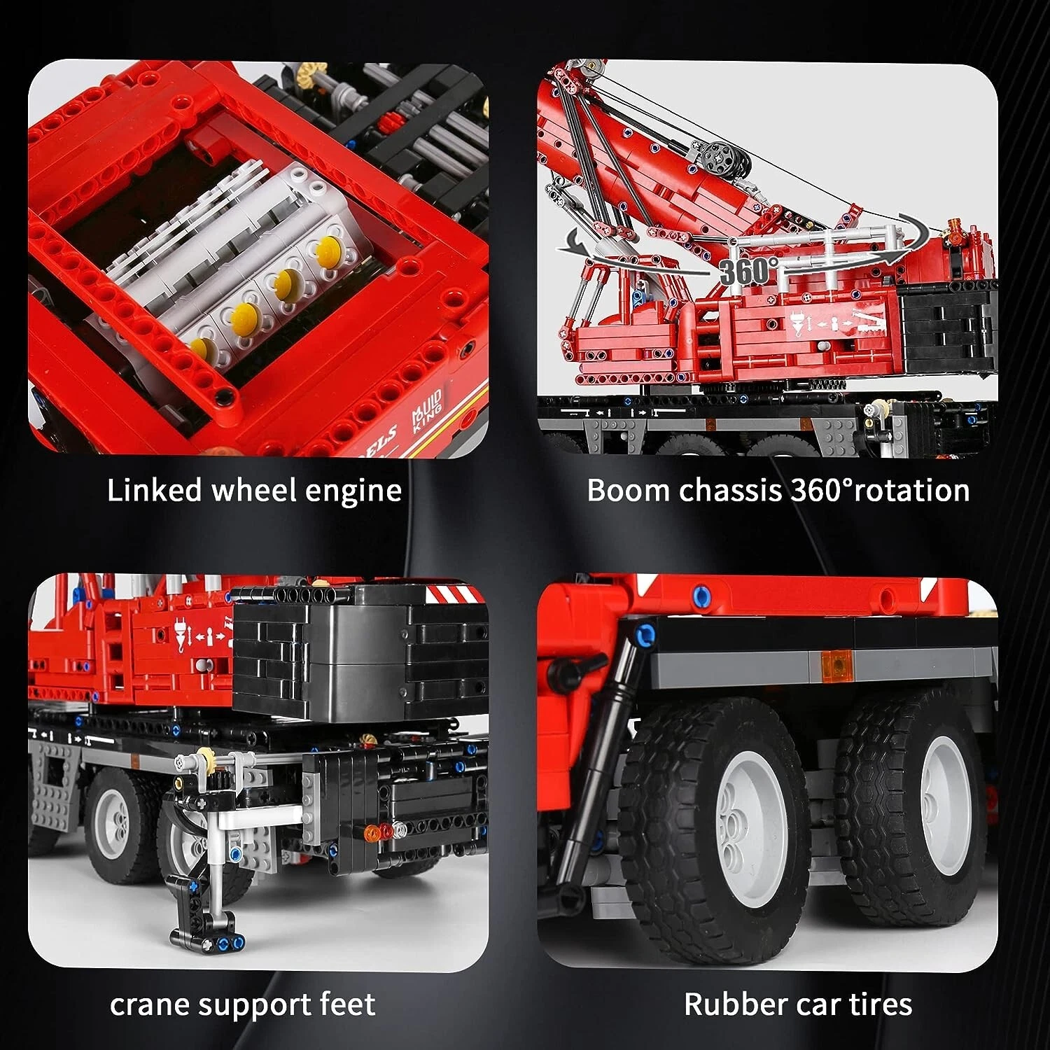 Mould King 17013 RC Grove GMK Crane