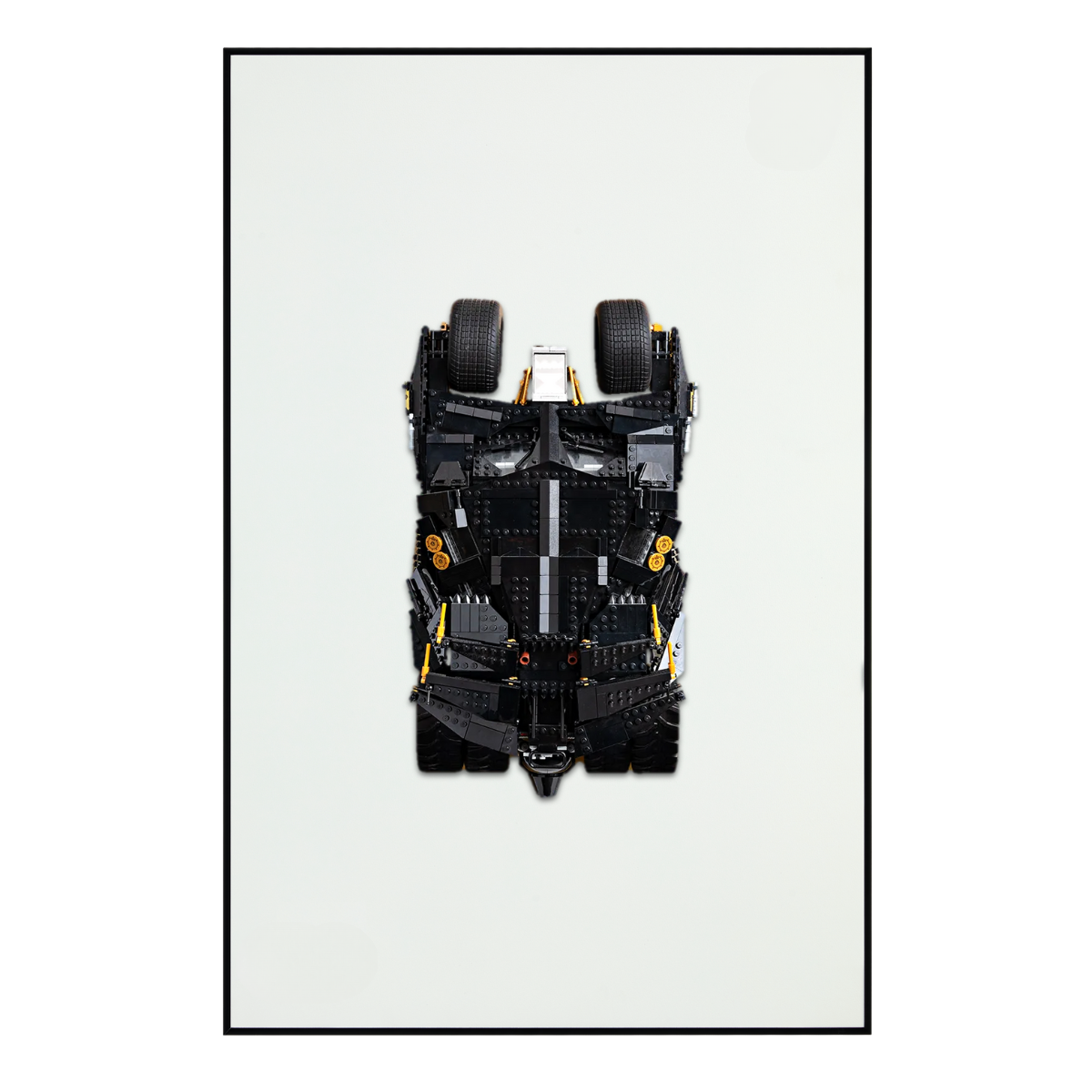 Classic Leather Wall Mount Display for LEGO® White - Batmobile Tumbler 76240