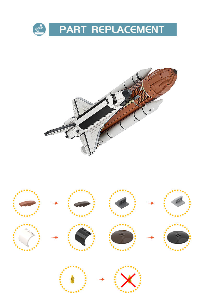 MOC 46228 Space Shuttle (1:110 Scale)