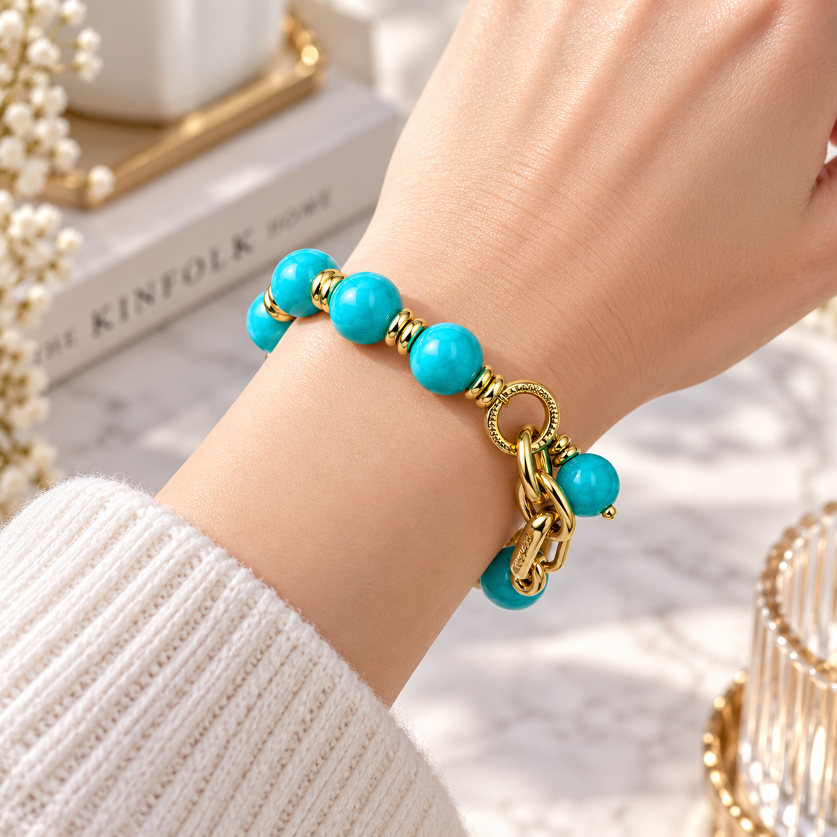 Turquoise Stardust Crystal Bracelet