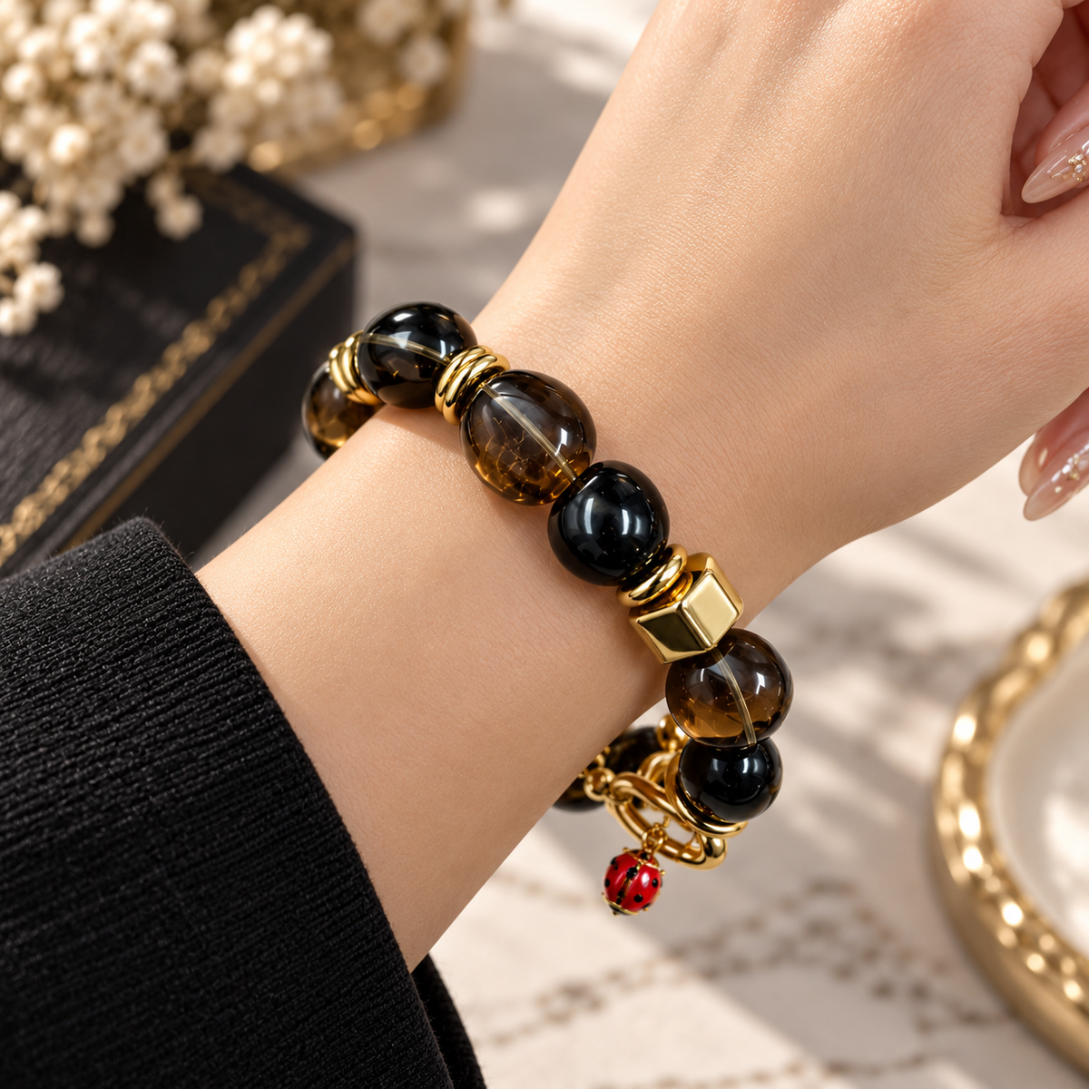 Amber Midnight Bracelet