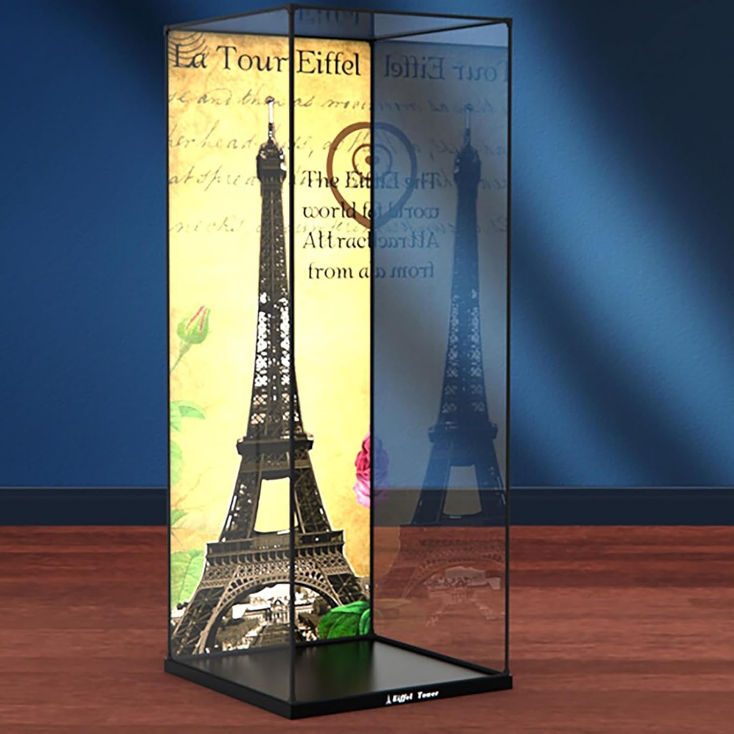 Acrylic Display Case for Lego 10307 Paris Eiffel Tower, customizedSize:60x60x155 cm (Model Not Included)