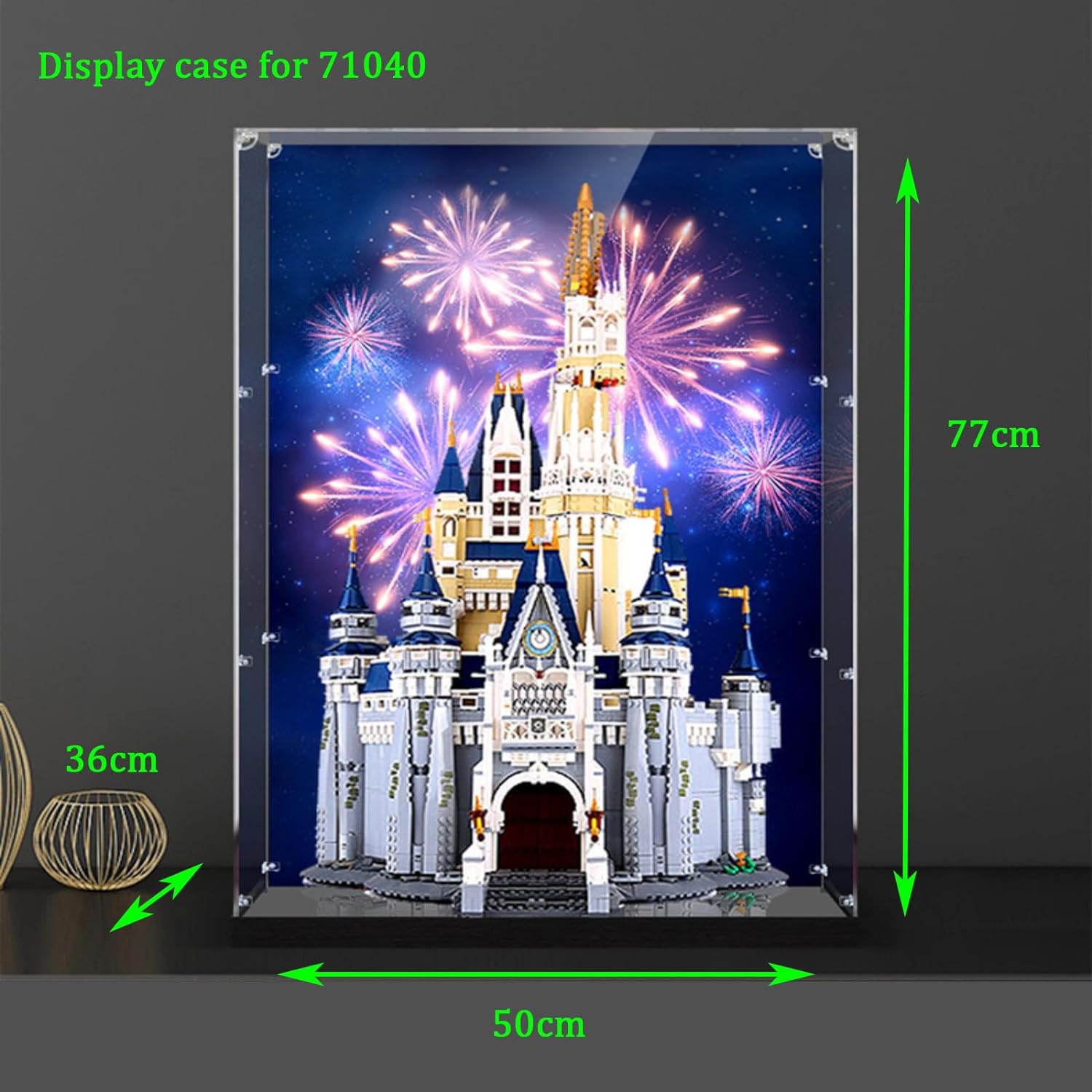 Display Case for LEGO Disney Castle 71040