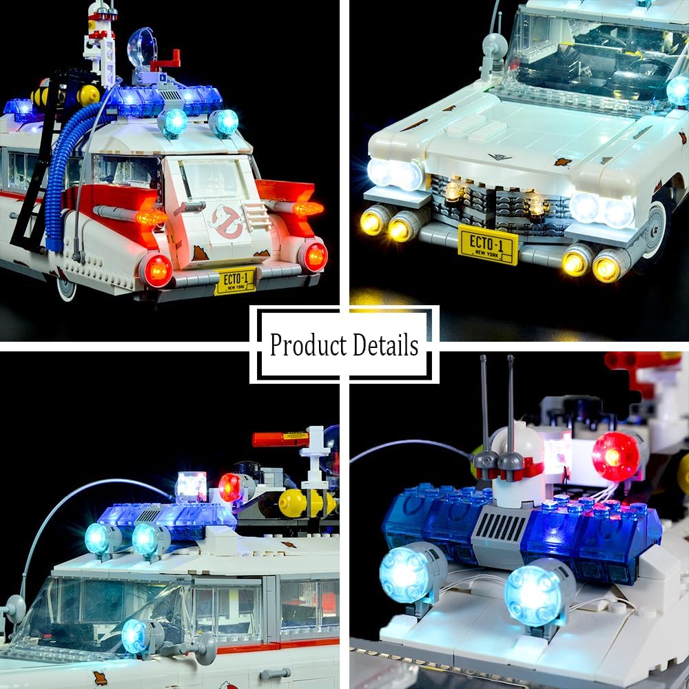 LED Light Kit for Lego Icons Ghostbusters Ecto-1 10274