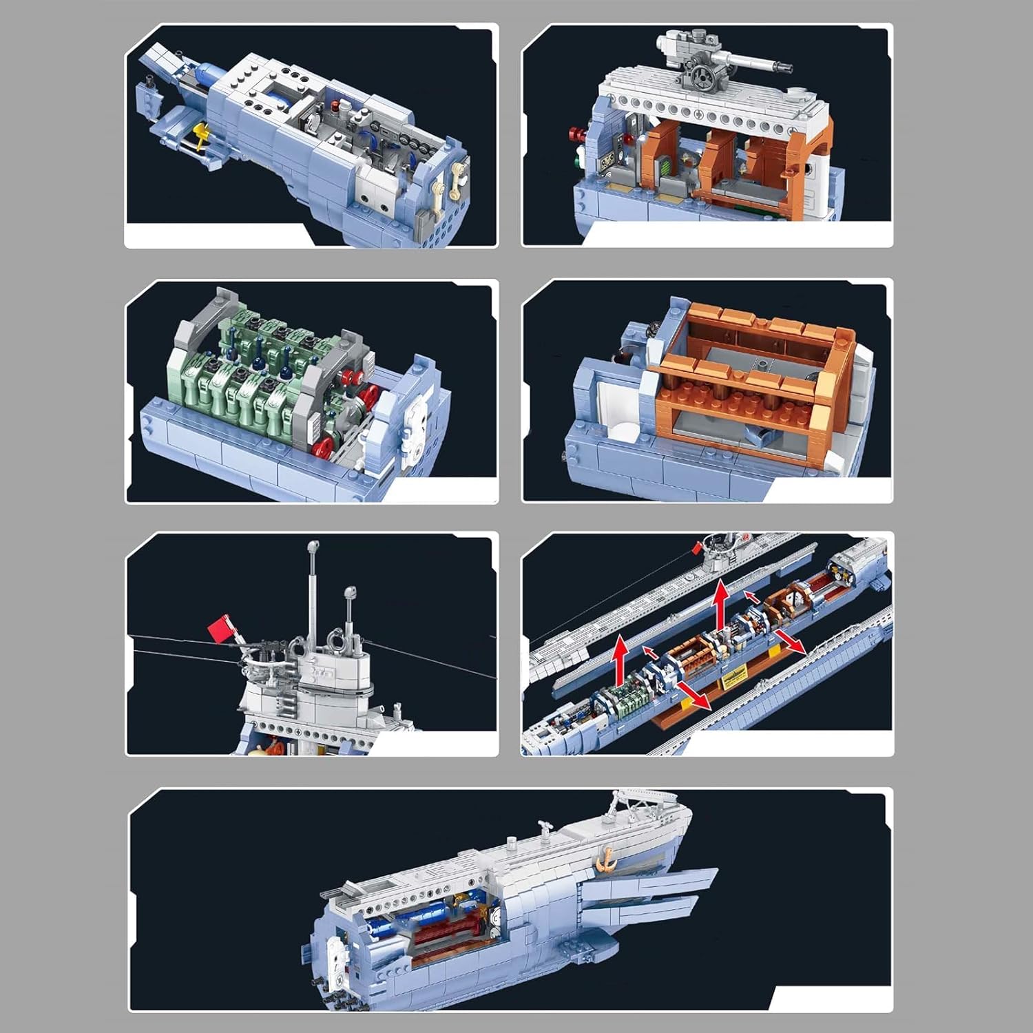 Technic Submarine Building Blocks