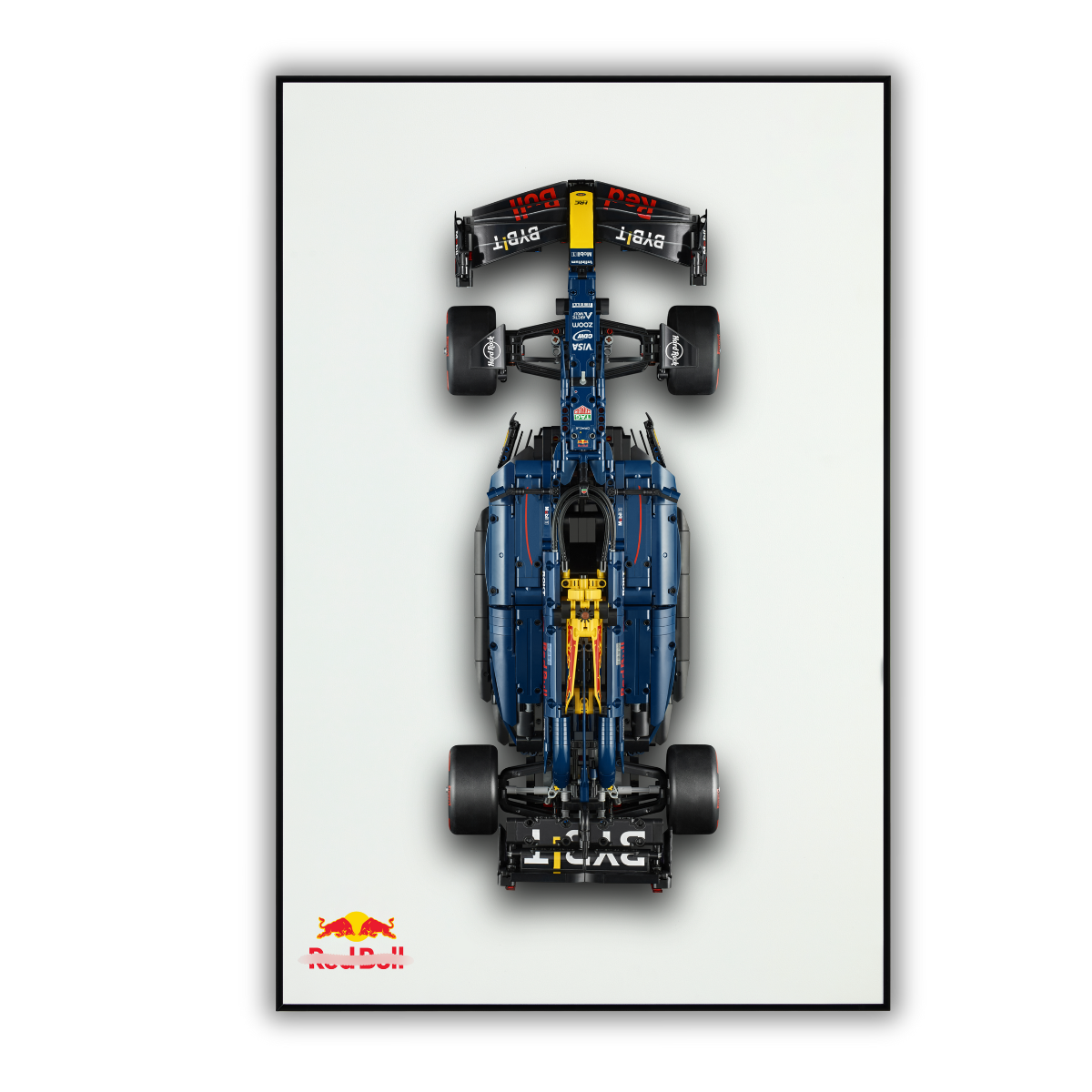 Classic Leather Wall Mount Display for LEGO® Technic™ White Mercedes-AMG F1 W14 42171
