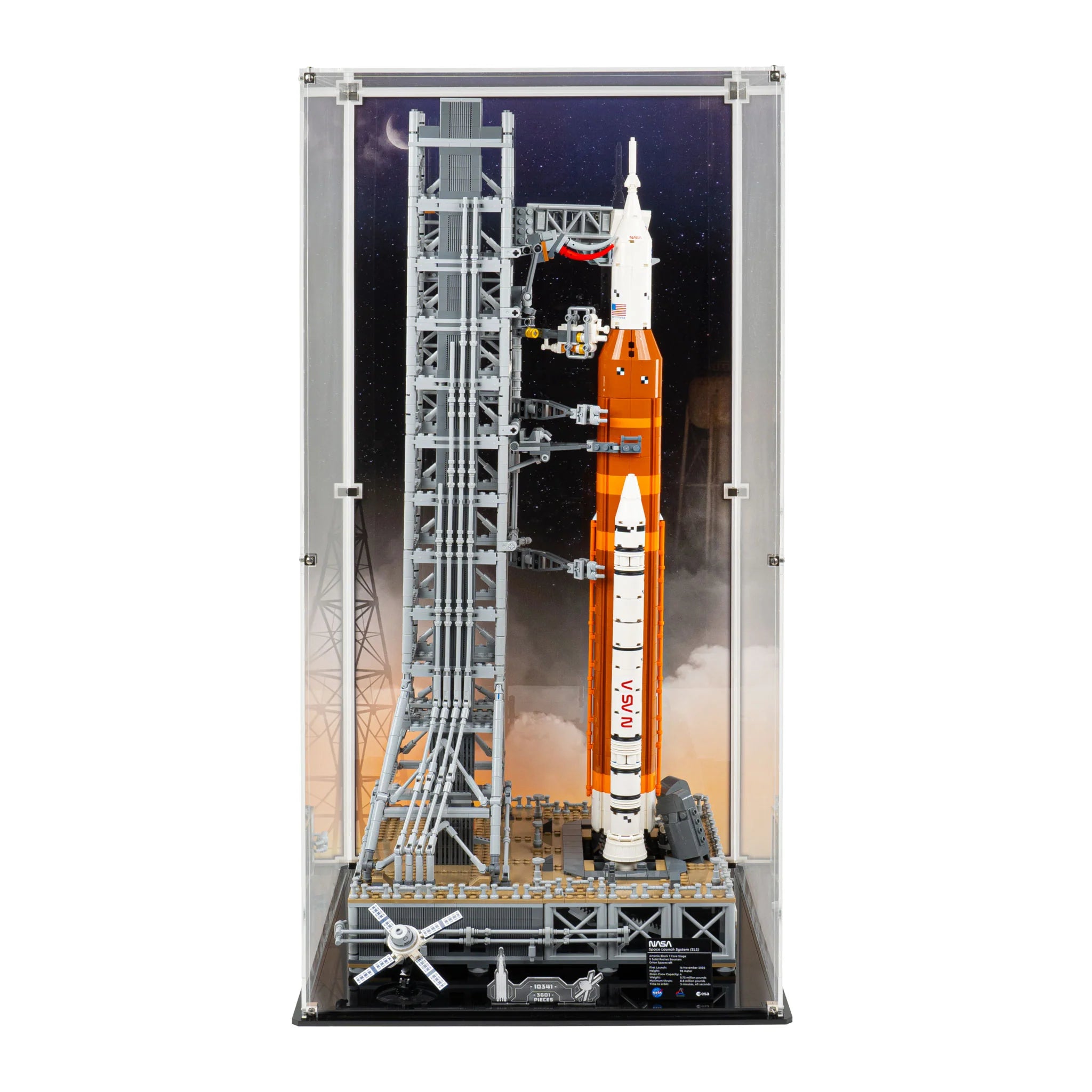 Display case for LEGO Icons NASA Artemis Space Launch System (10341)