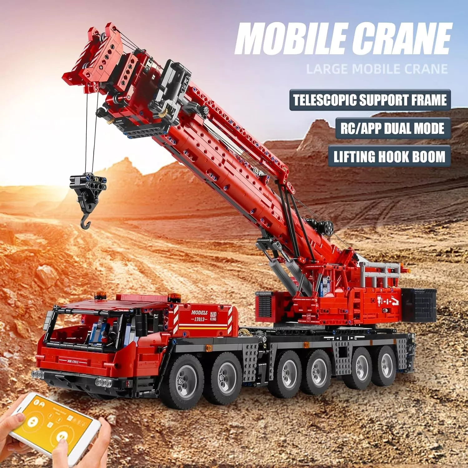 Mould King 17013 RC Grove GMK Crane