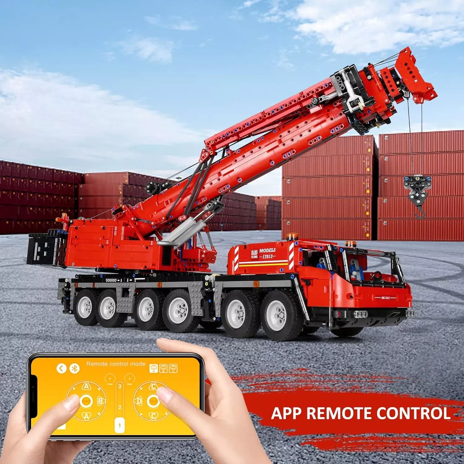 Mould King 17013 RC Grove GMK Crane
