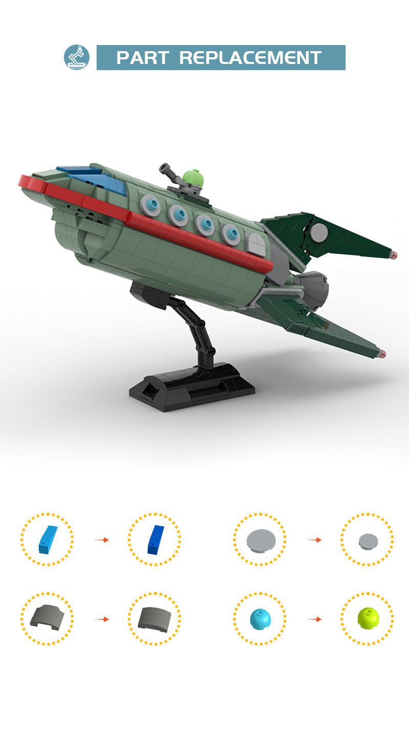 MOC 82707 Planet Express Ship