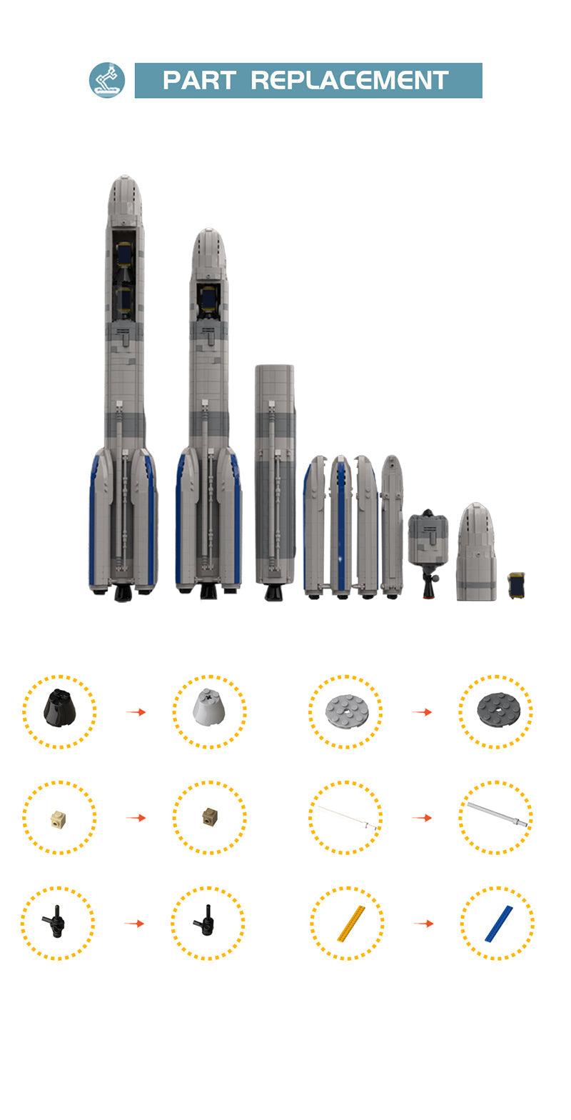 MOC 29196 ESA Arianespace Ariane 6 (1:110 Saturn V scale)