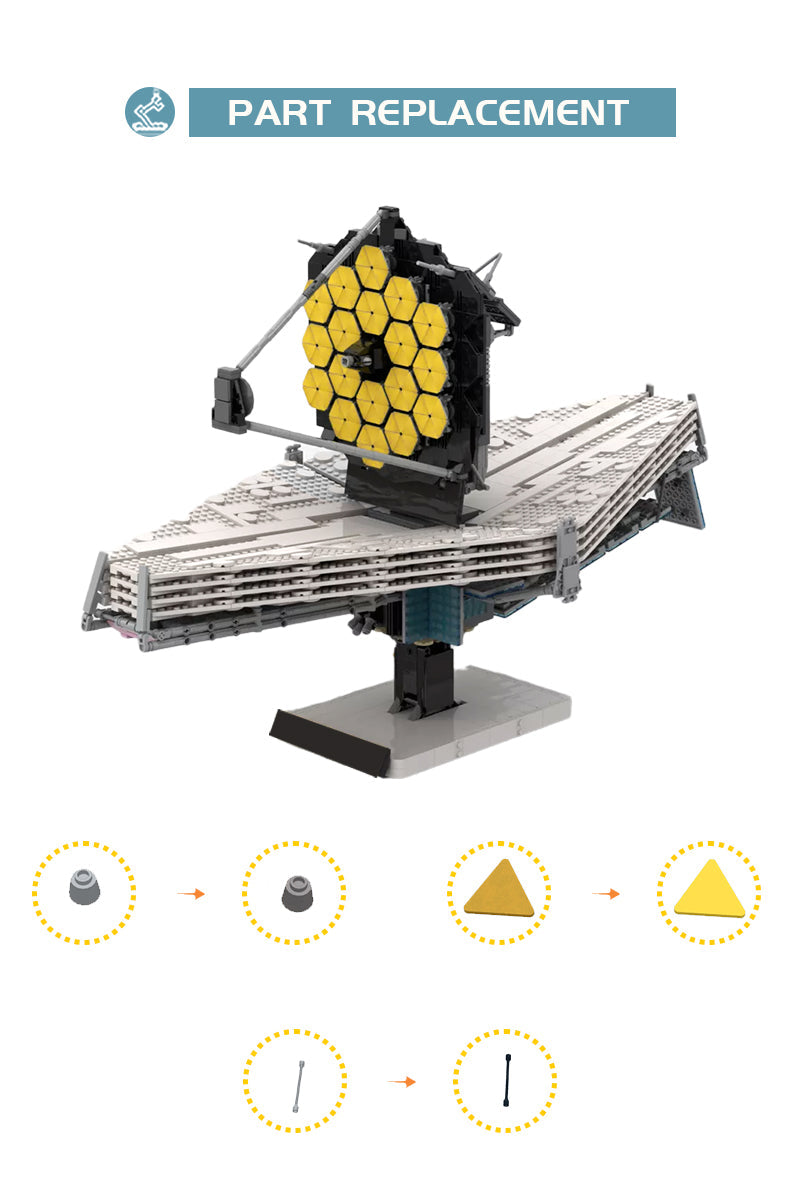 MOC 77613 James Webb Space Telescope (JWST) 1:25 Scale