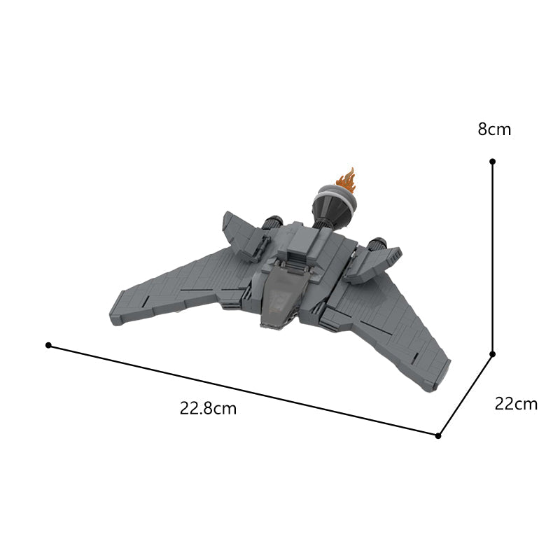 MOC 63478 Stargate F-302 Fighter ( Minifig Scale )