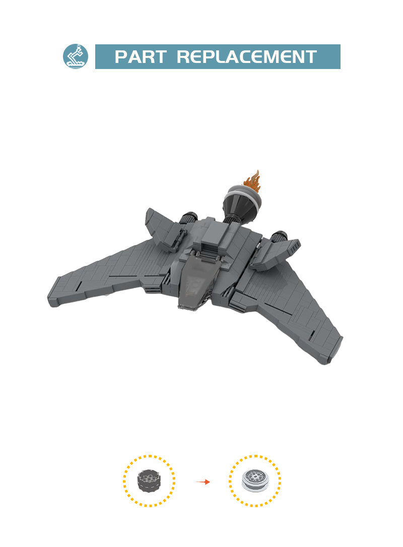 MOC 63478 Stargate F-302 Fighter ( Minifig Scale )